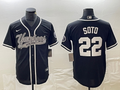 Men's New York Yankees Juan Soto #22 Black Player Jerseys Joint Edition