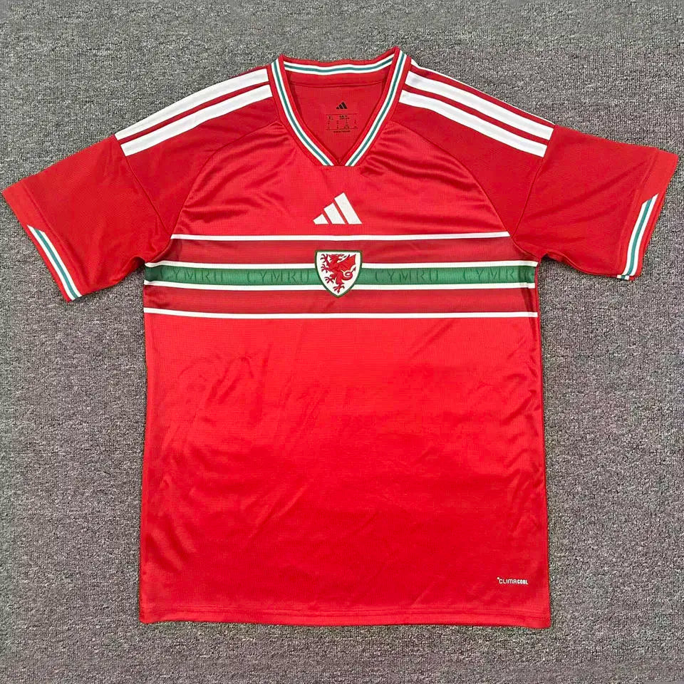 2026/27 Wales Home Red Fans Soccer Jersey Front