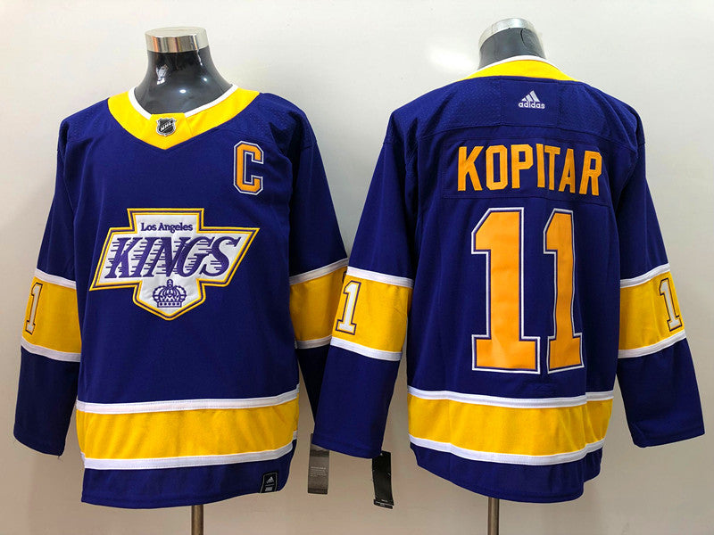 Men's Los Angeles Kings Anze Kopitar #11 Purple Breakaway Jerseys