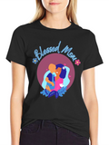 Blessed Mom Graphic T-Shirt - Stylish Mothers Day Gift