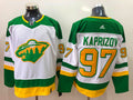 Men's Minnesota Wild Kirill Kaprizov #97 White Breakaway Player Jerseys