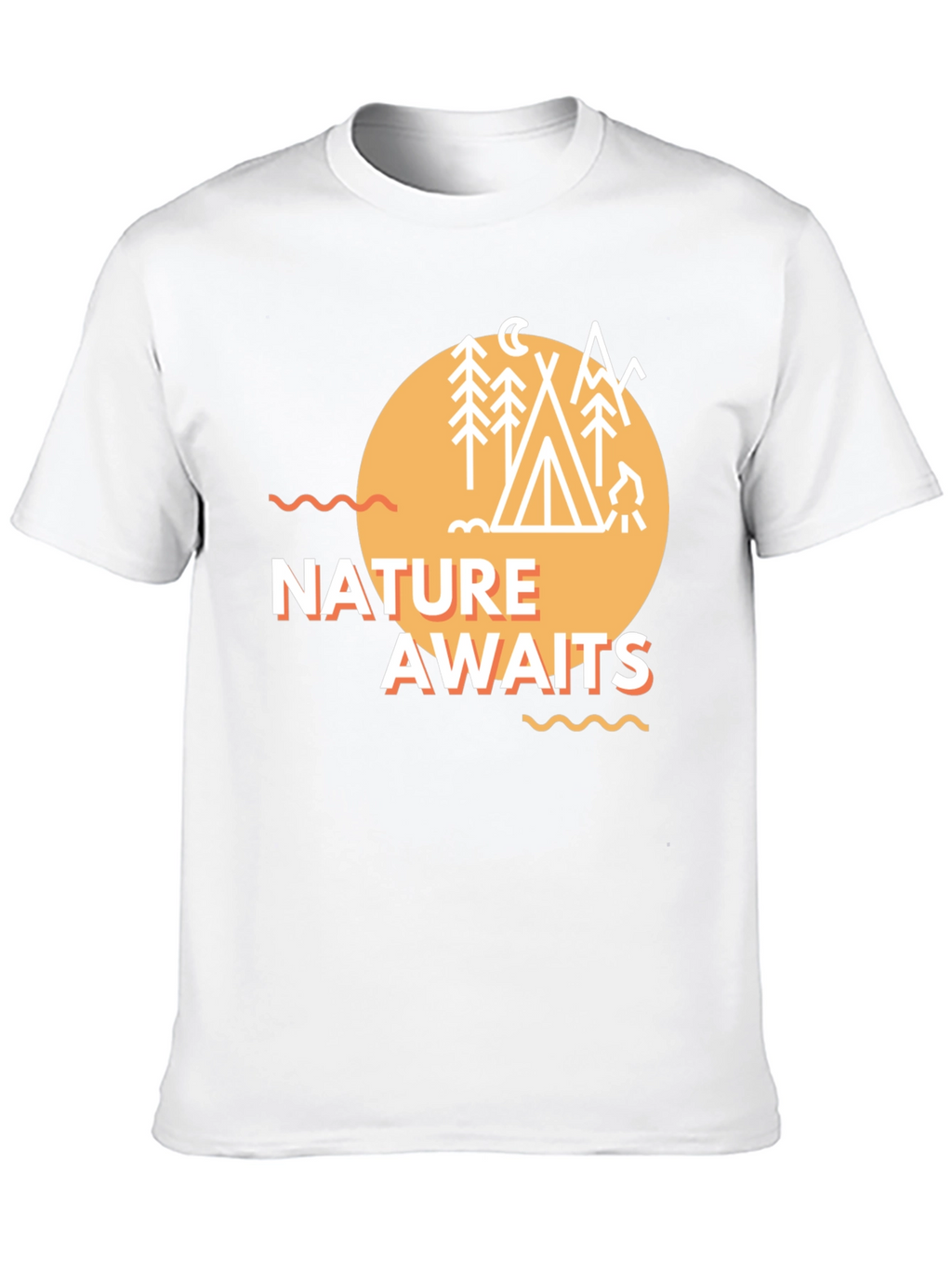 Nature Awaits Graphic Tee - Camping Adventure T-Shirt