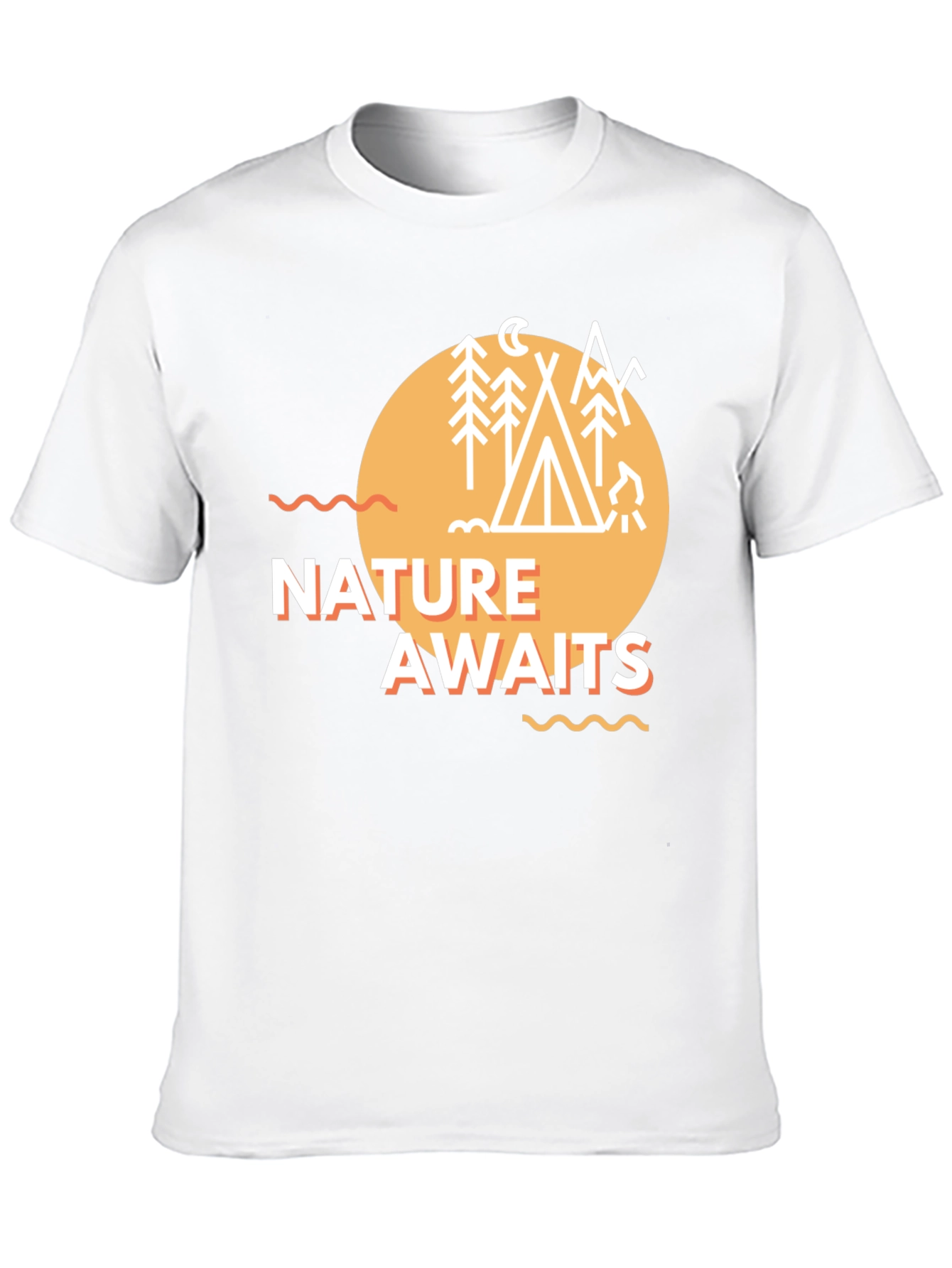 Nature Awaits Graphic Tee - Camping Adventure T-Shirt