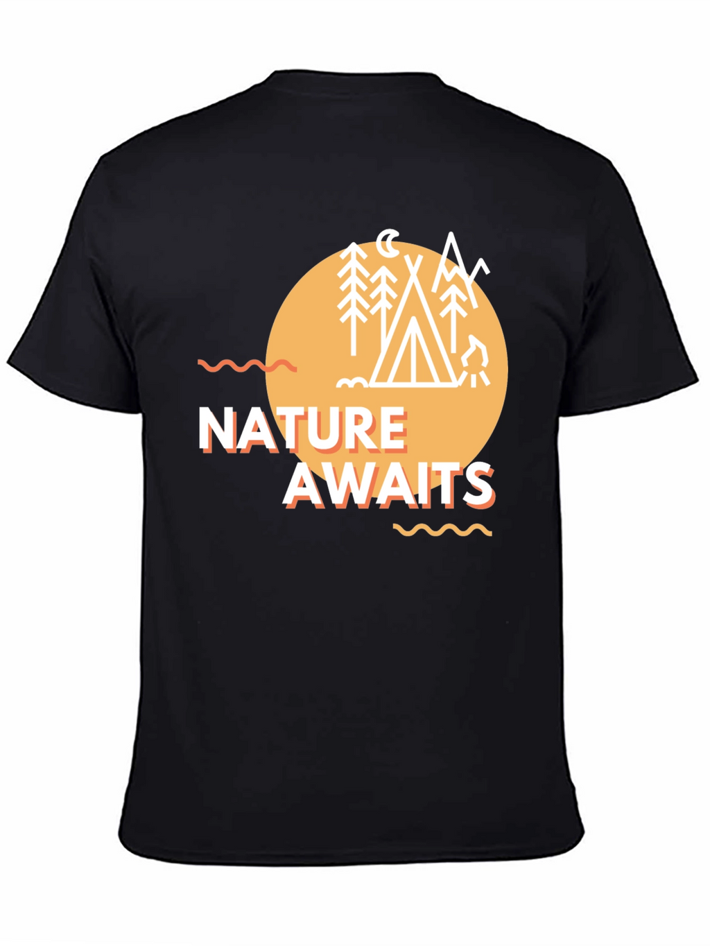 Nature Awaits Graphic Tee - Camping Adventure T-Shirt