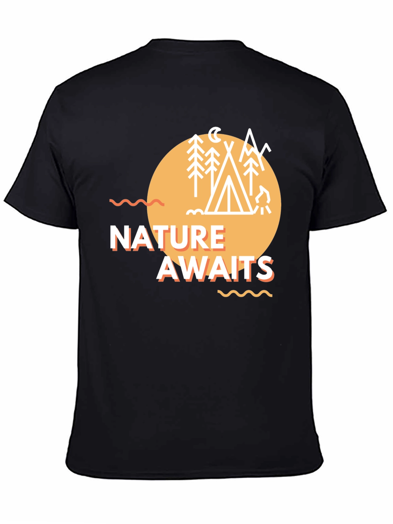 Nature Awaits Graphic Tee - Camping Adventure T-Shirt