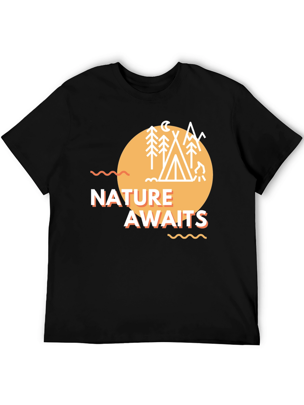 Nature Awaits Graphic Tee - Camping Adventure T-Shirt