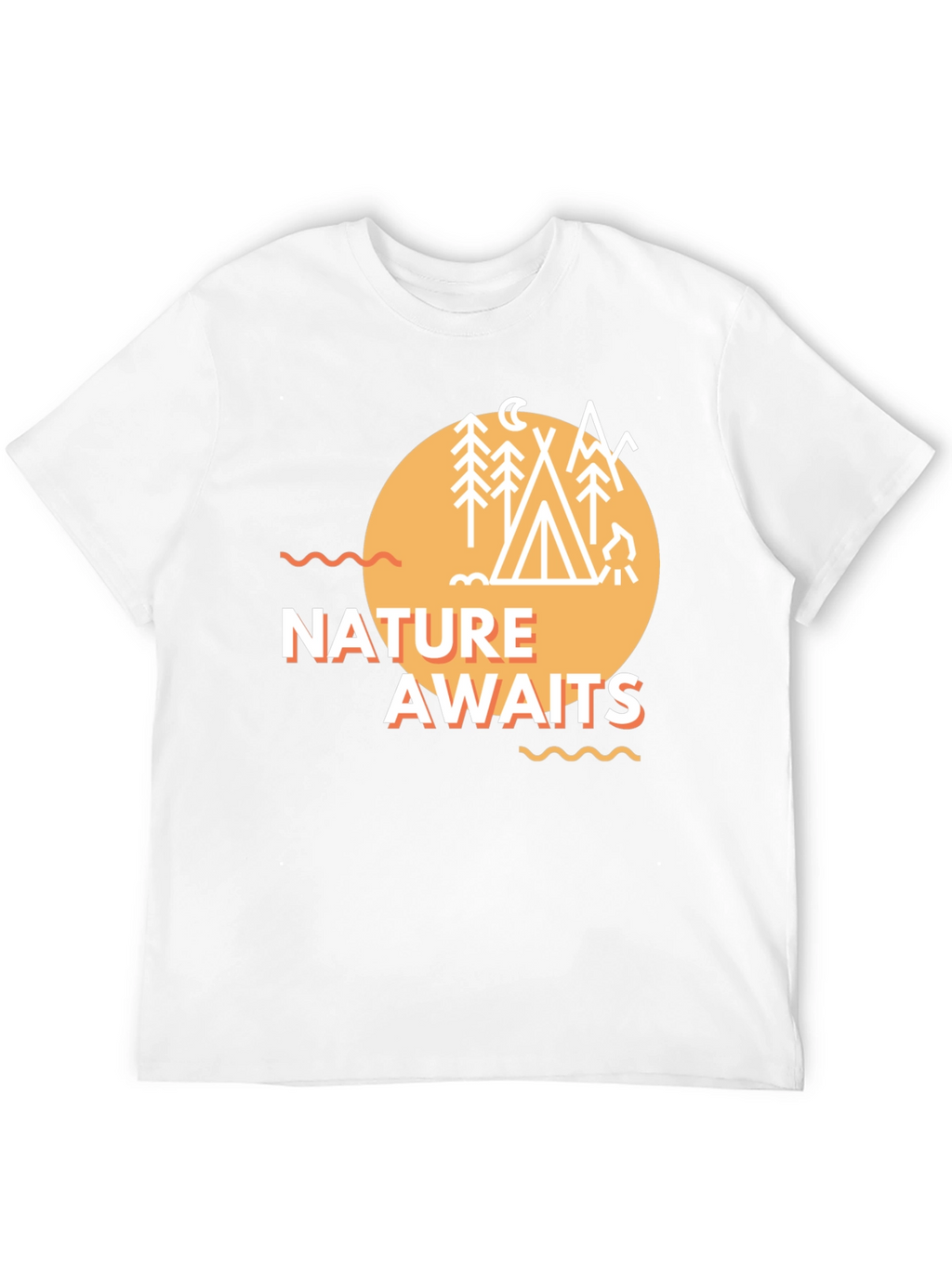 Nature Awaits Graphic Tee - Camping Adventure T-Shirt