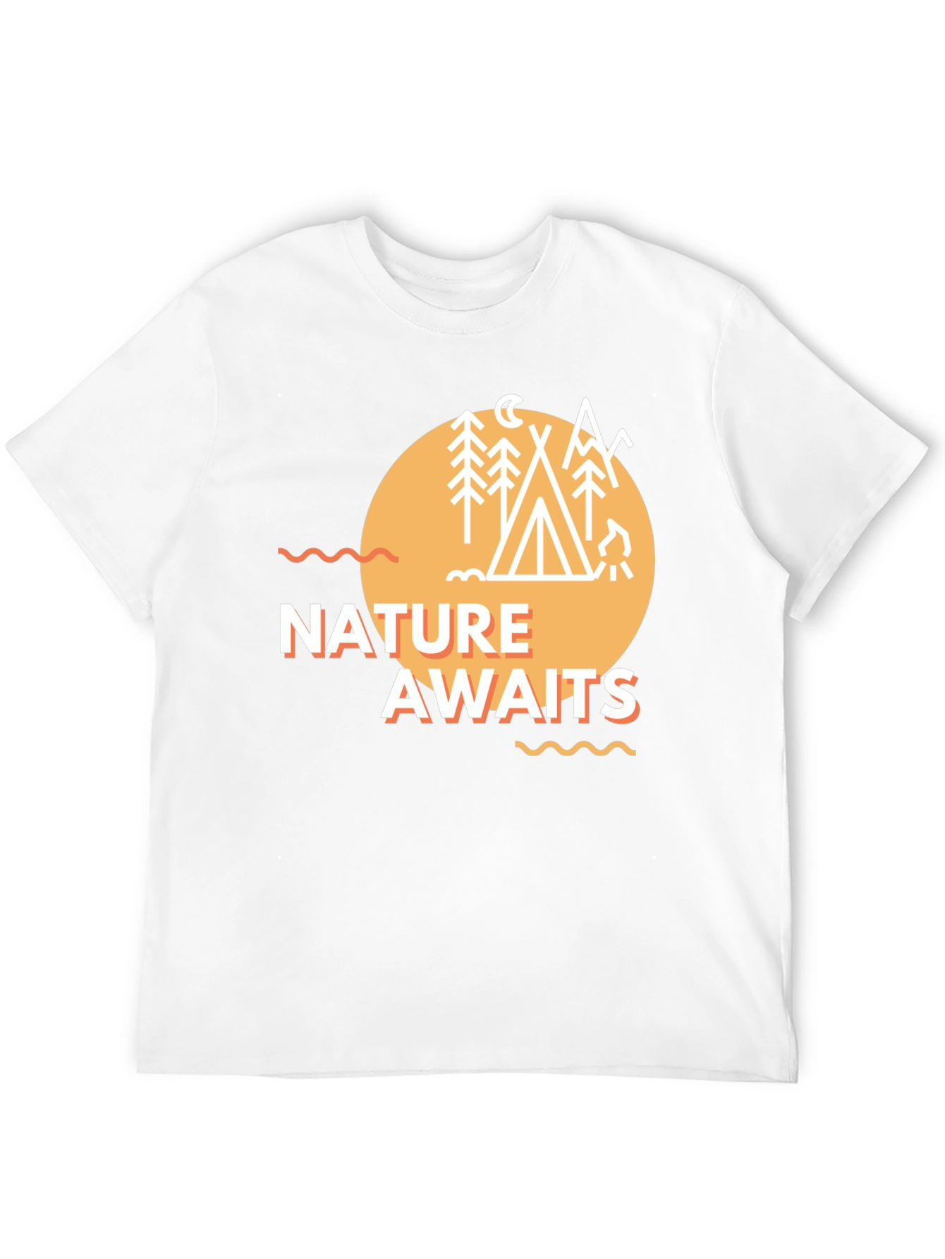 Nature Awaits Graphic Tee - Camping Adventure T-Shirt