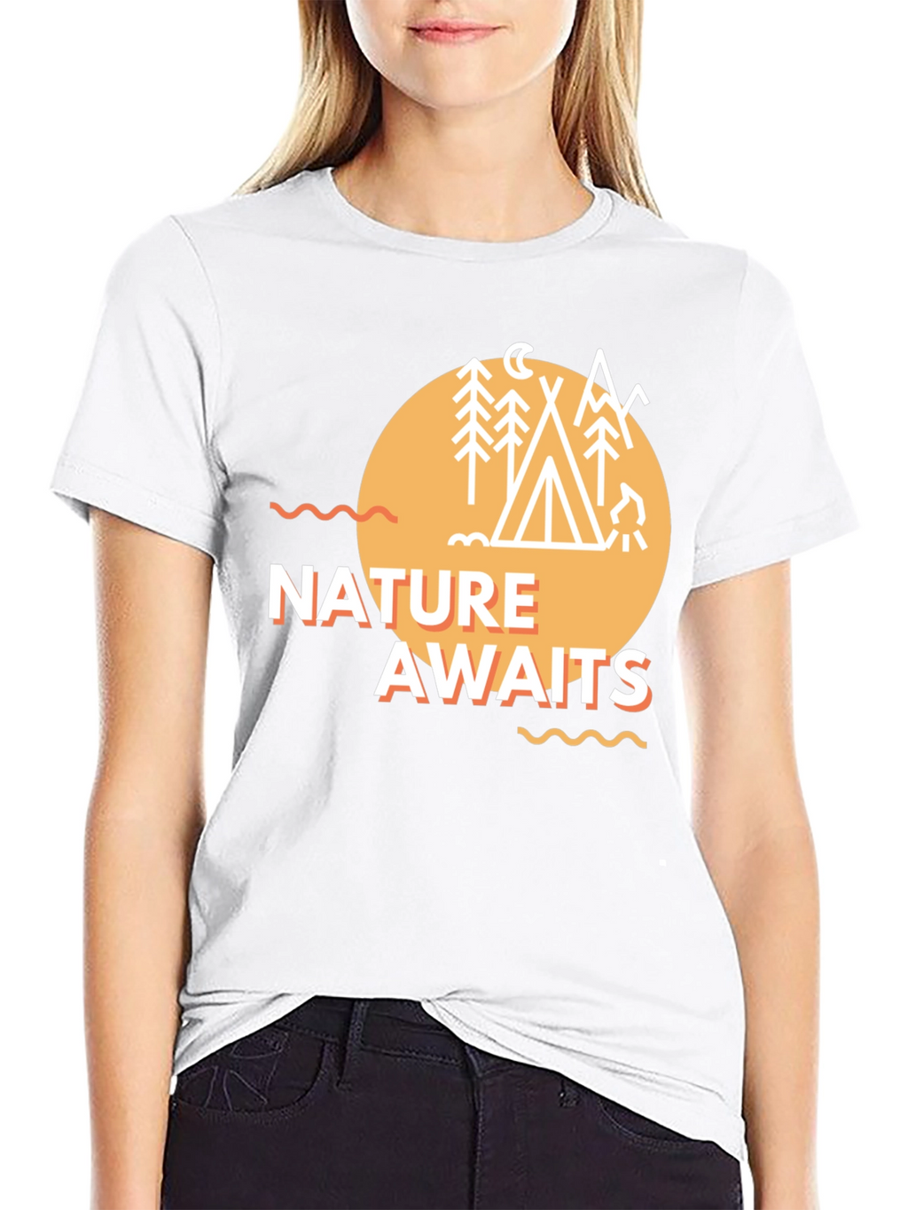 Nature Awaits Graphic Tee - Camping Adventure T-Shirt