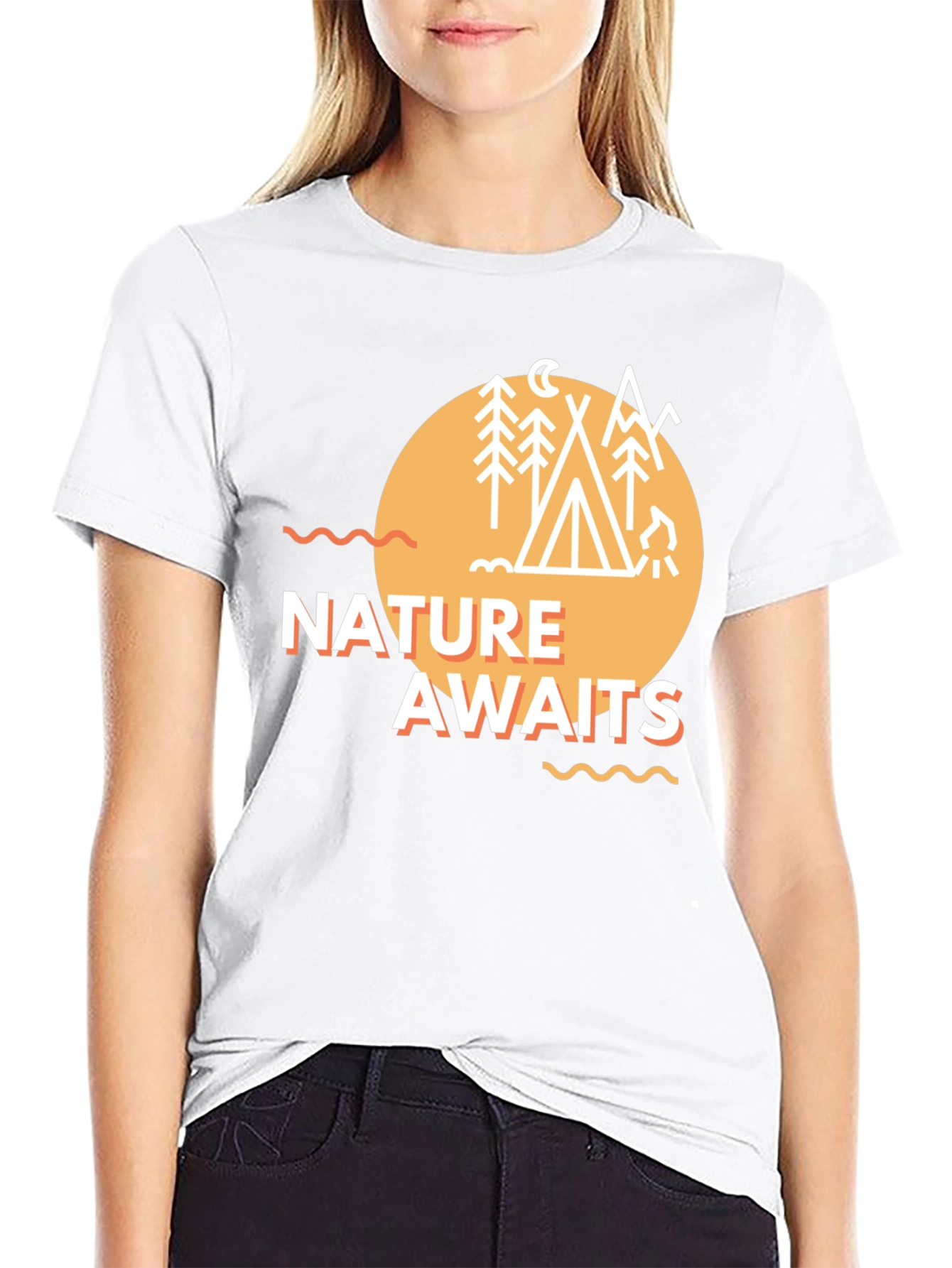 Nature Awaits Graphic Tee - Camping Adventure T-Shirt
