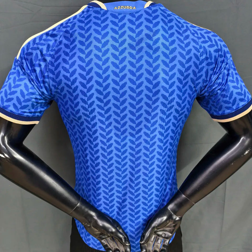 2026/27 Italy Home Blue Player Version Soccer Jersey Back