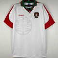 1996/97 Portugal Away White Retro Soccer Jersey Front