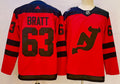Men's New Jerseys Devils Jesper Bratt #63 Red Game Jerseys