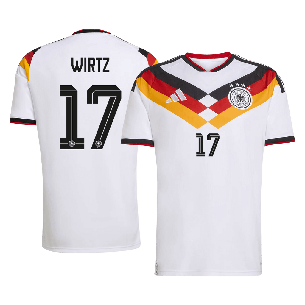 WIRTZ #17 Germany Home Soccer Jersey World Cup 2026 White Front
