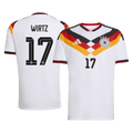 WIRTZ #17 Germany Home Soccer Jersey World Cup 2026 White Front