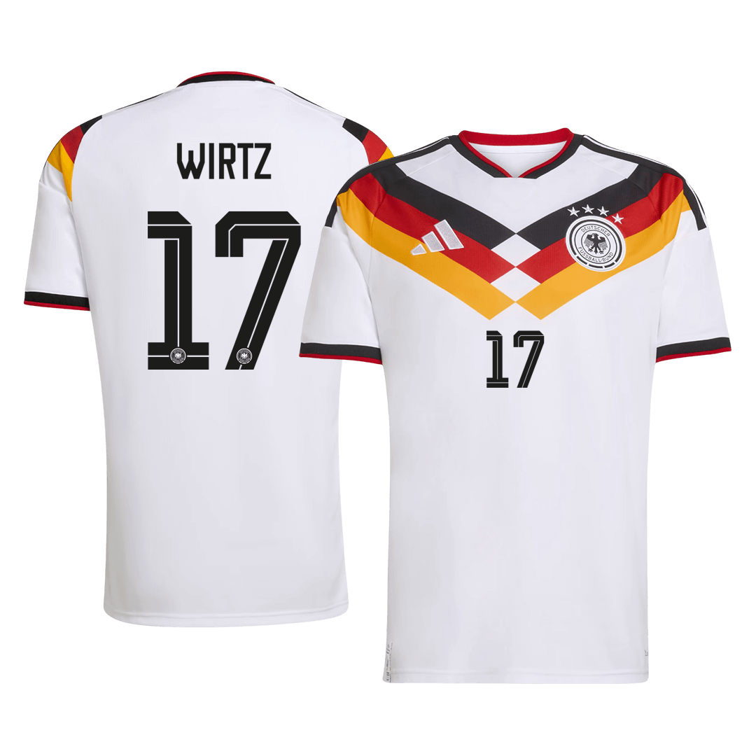WIRTZ #17 Germany Home Soccer Jersey World Cup 2026 White Front