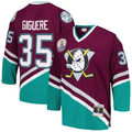Men's Anaheim Ducks Jean-Sebastien Giguere Mitchell #35 Ness Purple 2002/03 Blue Line Player Jerseys