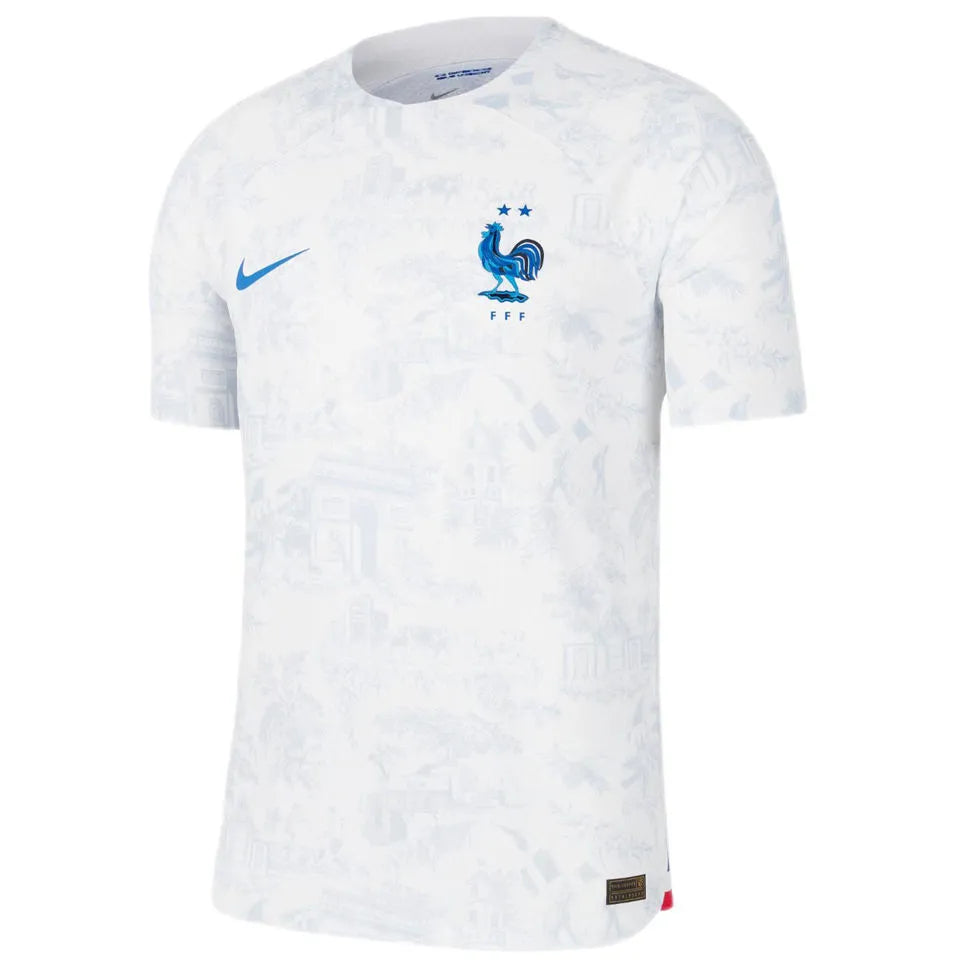 MBAPPE #10 France 1:1 Away White Fans Jersey 2022/23 ★★ Detail 4