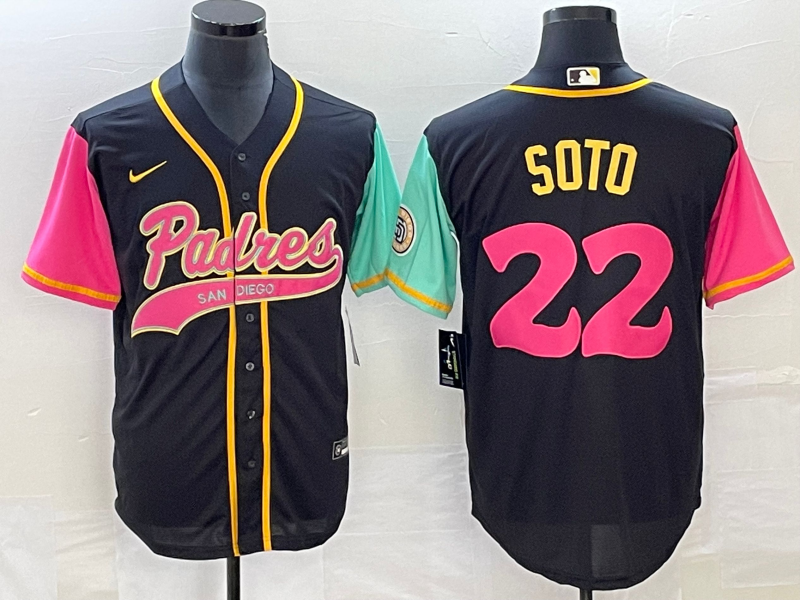 Men's San Diego Padres Juan Soto #22 Black City Connect Replica Player Jerseys Joint Edition