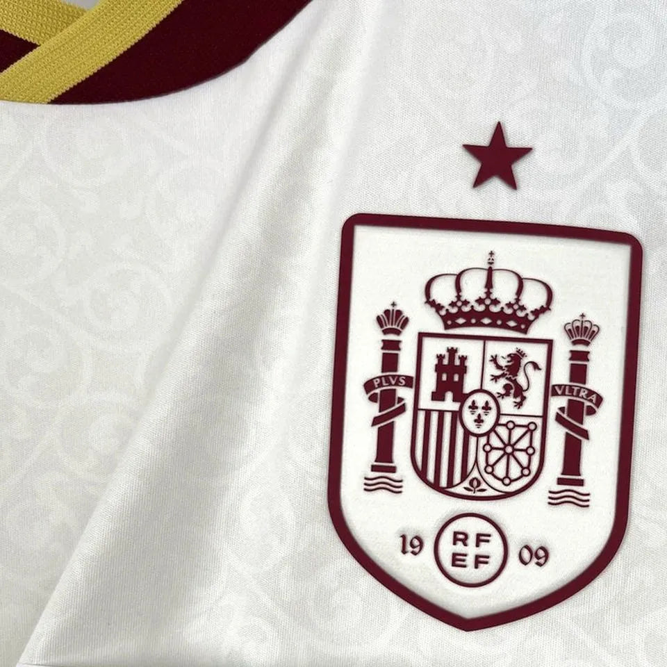 2026/27 Spain Away White Fans Soccer Jersey Detail 3