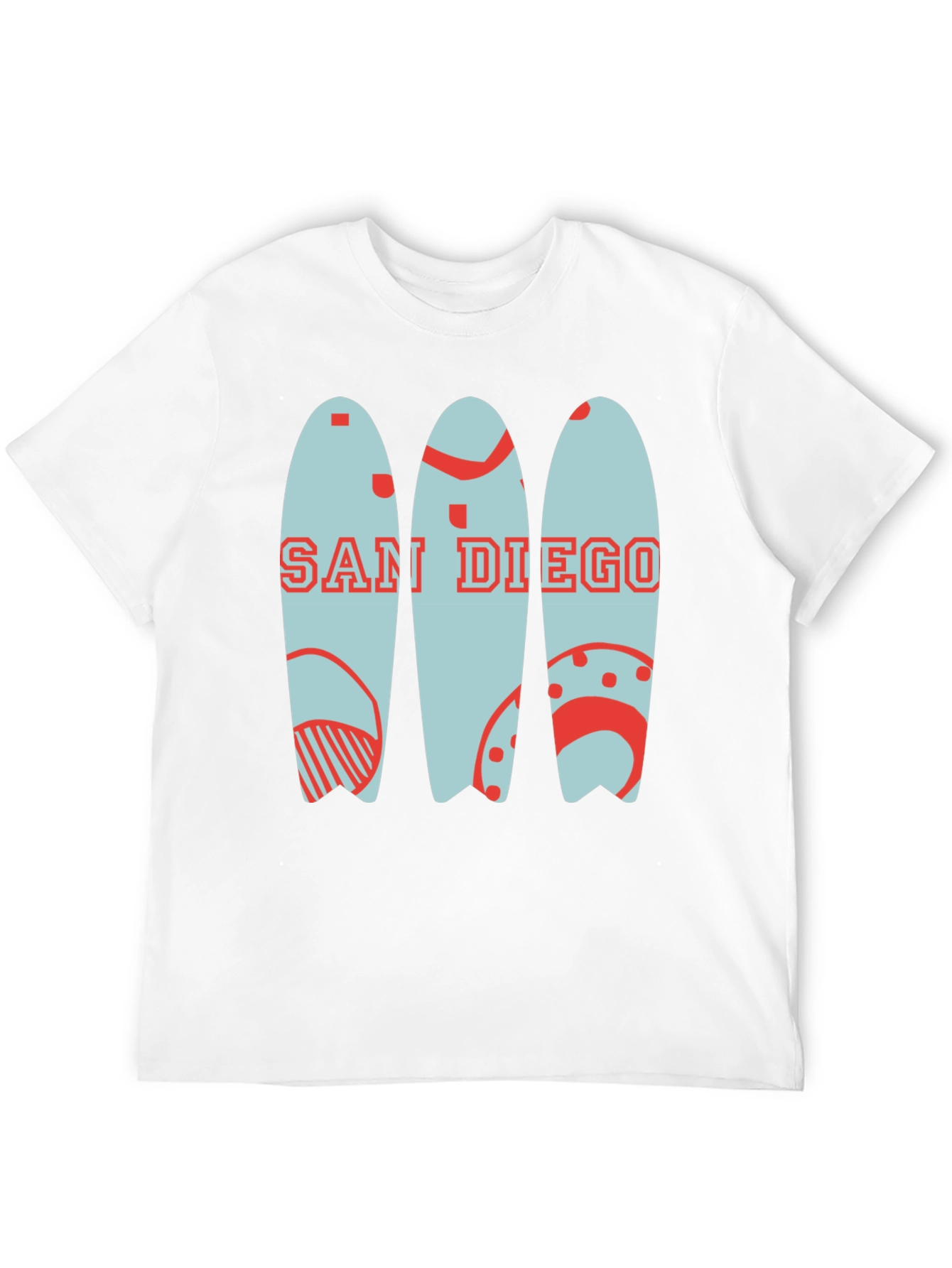 San Diego Surfboard Graphic Tee
