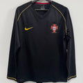 2006 Portugal Away Retro Long Sleeve Soccer Jersey Front