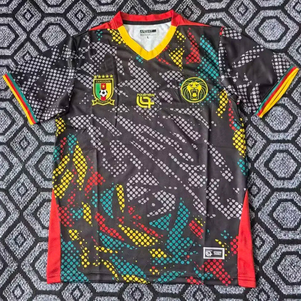 2026/27 Cameroon Third Black Fans Soccer Jersey Front