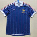 1982 France Home Blue Retro Soccer Jersey Front