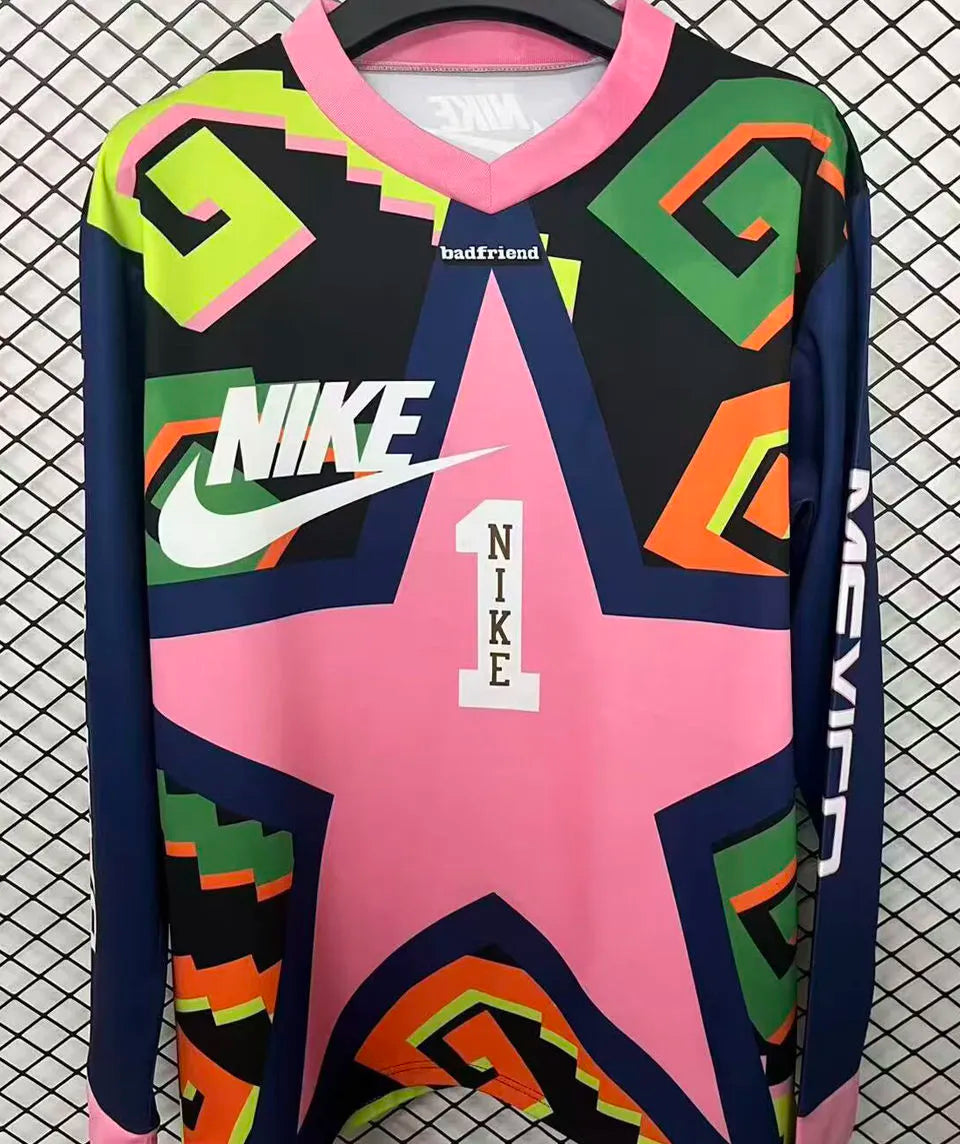 Mexico CAMPOS #1 GoalKeeper Retro Long Sleeve Soccer Jersey Front