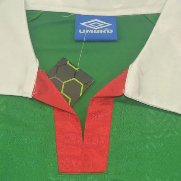 1994 Bolivia Home Green Retro Soccer Jersey Detail 1