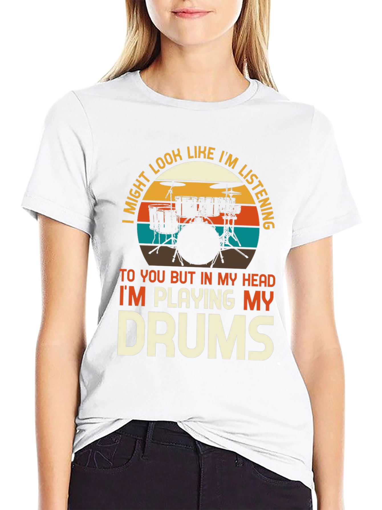 Drummer Humor T-Shirt - Im Playing My Drums