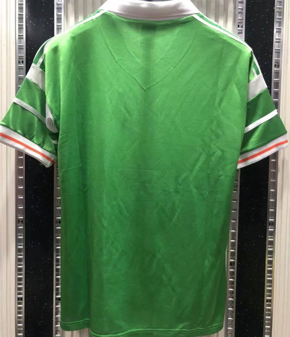 1988/90 Ireland Home Green Retro Soccer Jersey Back