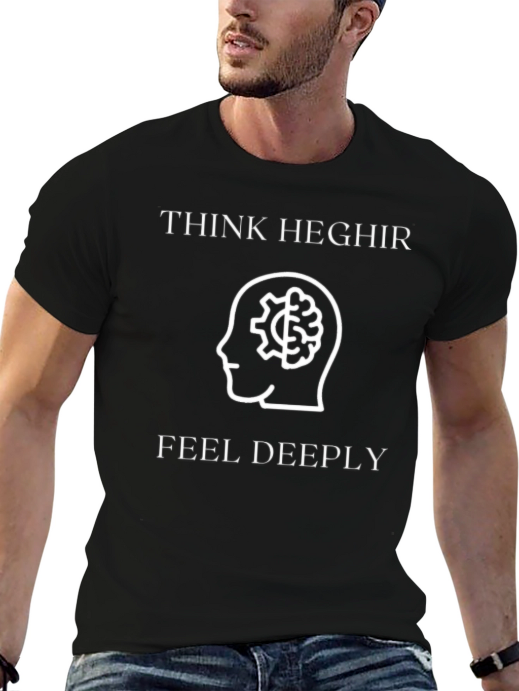 Think Heghir Feel Deeply Graphic Tee