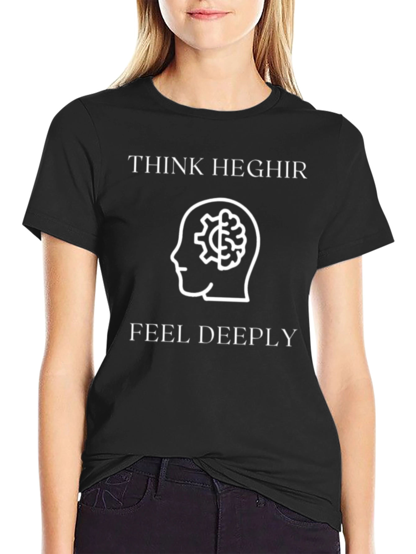 Think Heghir Feel Deeply Graphic Tee