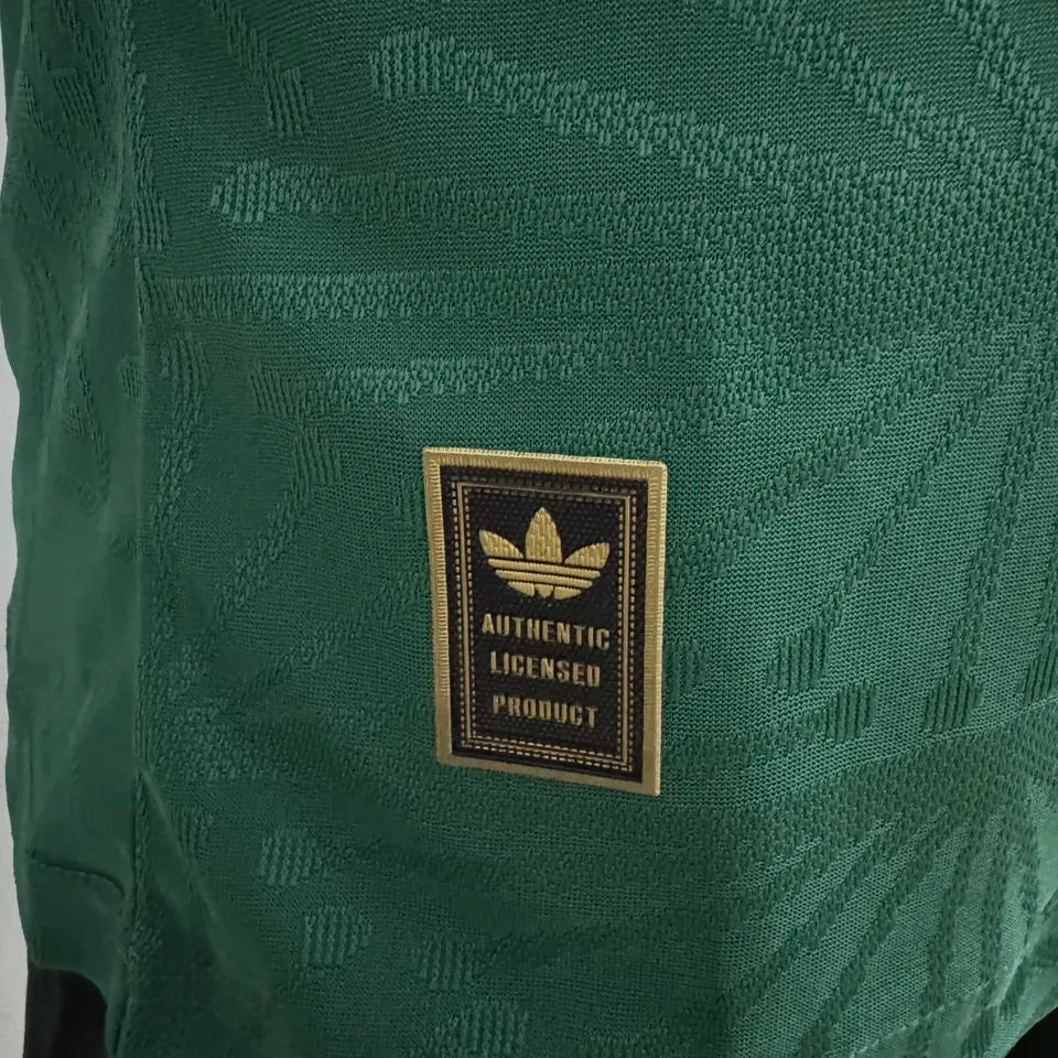 2025 Mexico Green Special Edition Player Version Long Sleever Jersey Detail 4