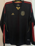 2011/12 Mexico Away Black Retro Long Sleeve Jersey Front