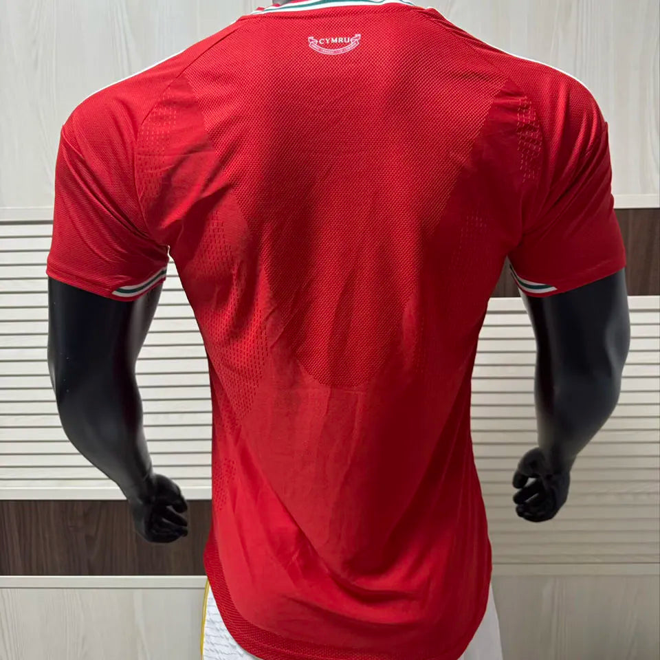 2026/27 Wales Home Red Player Version Soccer Jersey Back