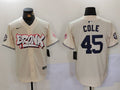 Men's New York Yankees Gerrit Cole #45 Cream Limited Player Jerseys
