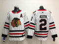 Men's Chicago Blackhawks Duncan Keith #2 White Breakaway Player Jerseys