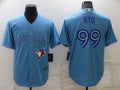 Men's Toronto Blue Jays Hyun-Jin Ryu #99 Light Blue Replica Baseball Jerseys