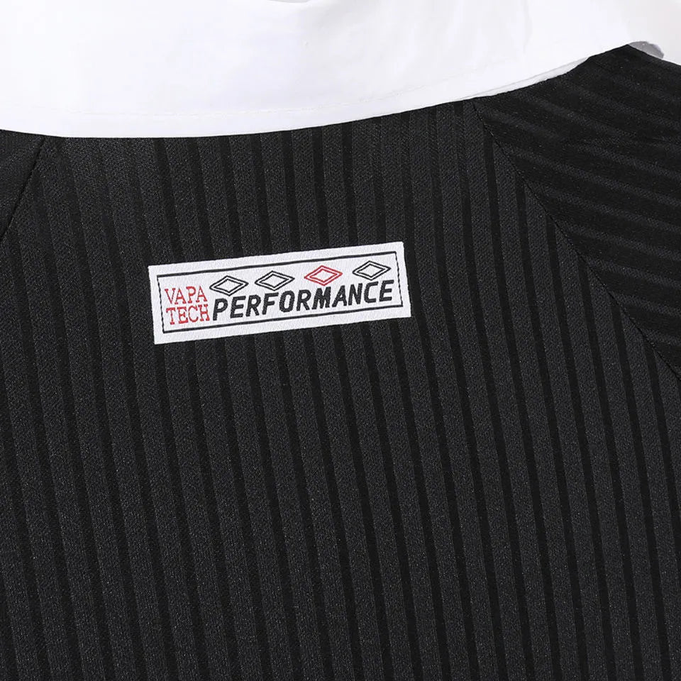 1998 England Away Black Retro Soccer Jersey Detail 4