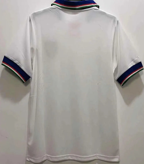 1982 Italy Away White Retro Soccer Jersey Back