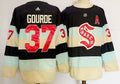 Men's Seattle Kraken Yanni Gourde #37 Deep Sea Blue 2024 NHL Winter Classic Breakaway Player Jerseys