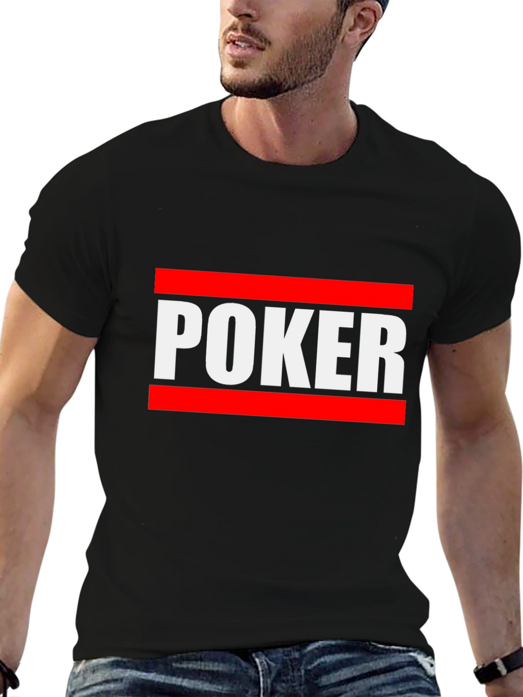 Poker Graphic Tee - Black Casual Shirt