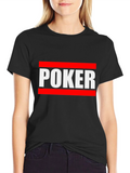 Poker Graphic Tee - Black Casual Shirt