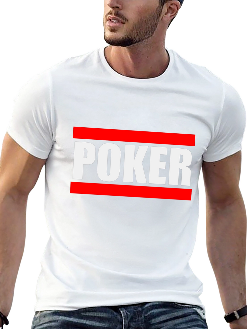 Poker Graphic Tee - Black Casual Shirt