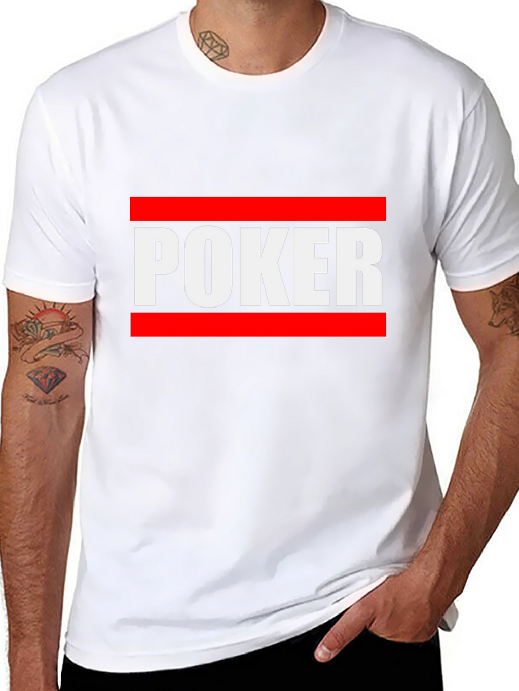 Poker Graphic Tee - Black Casual Shirt