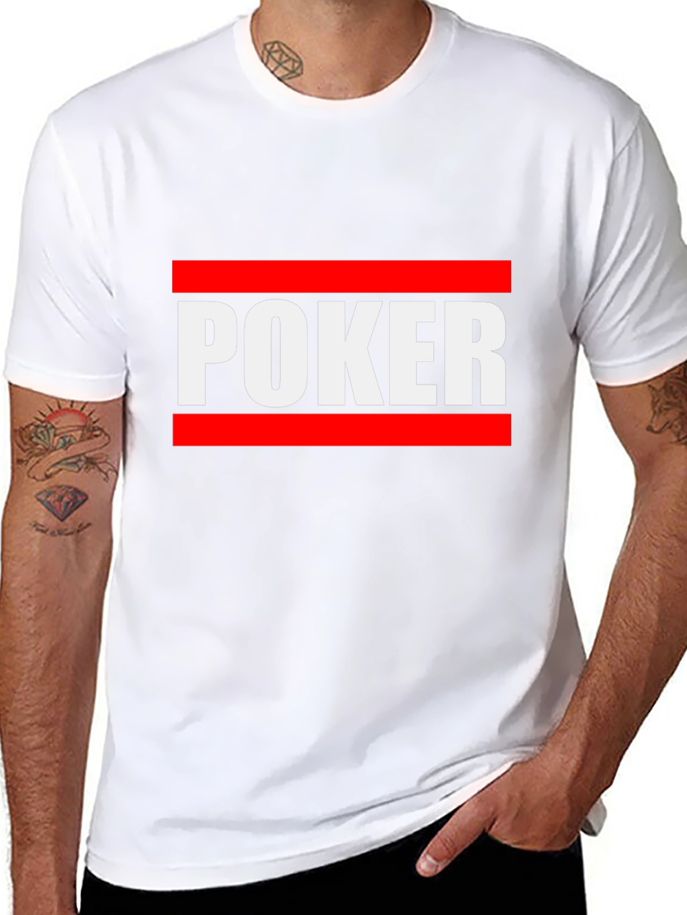Poker Graphic Tee - Black Casual Shirt