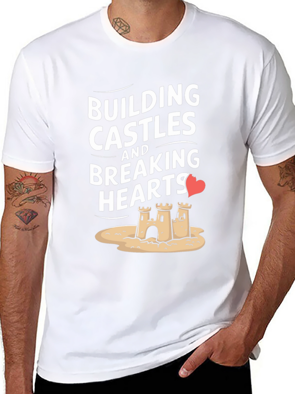 Building Castles Breaking Hearts Graphic Tee