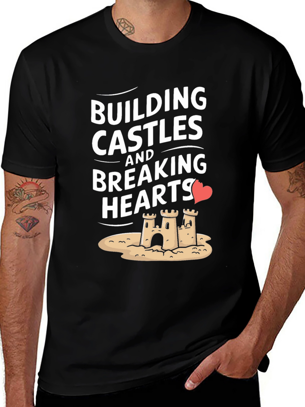 Building Castles Breaking Hearts Graphic Tee